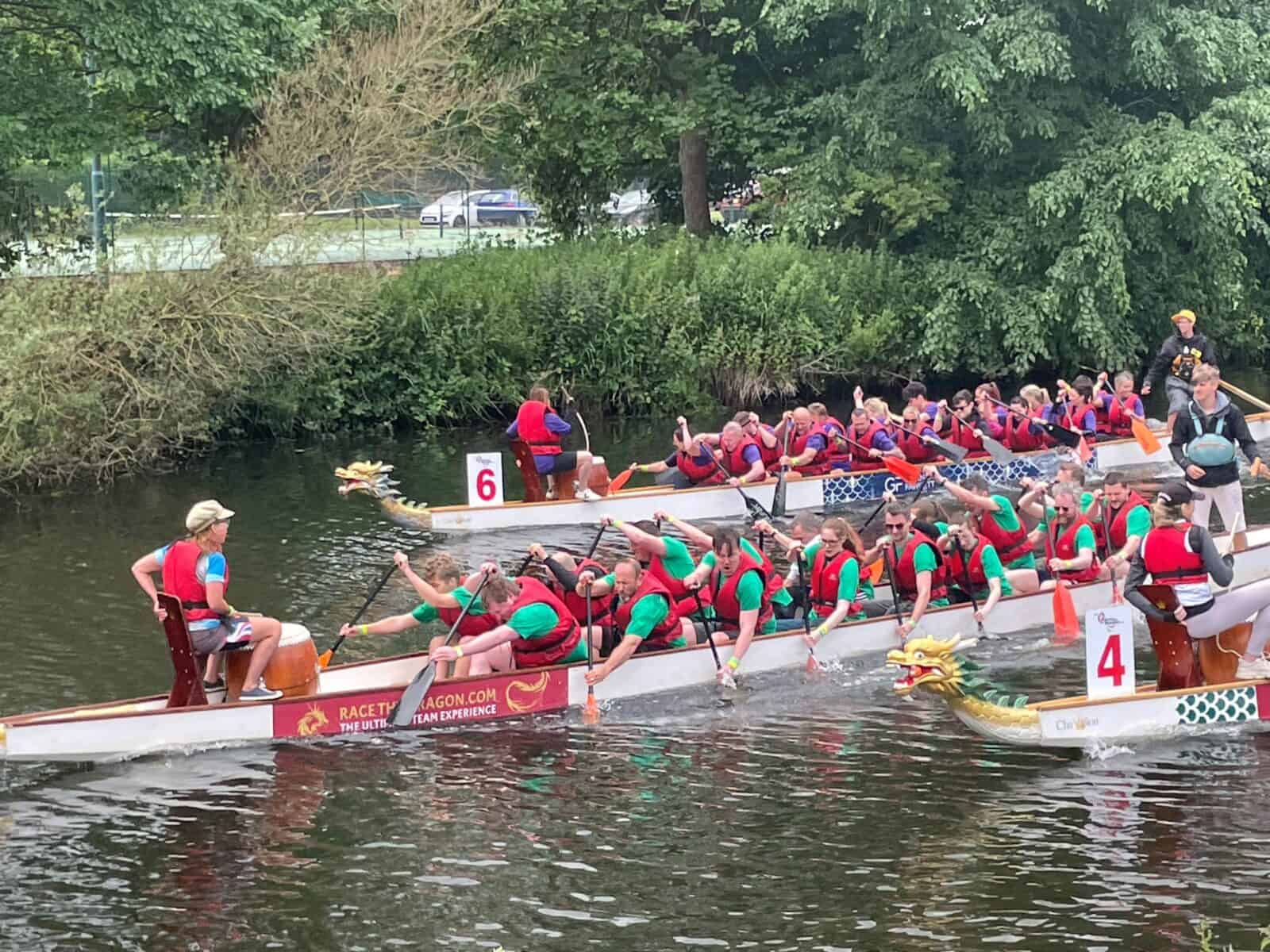A fun day out for team 'Don't Judge Us!' at Bradford Dragon Boat